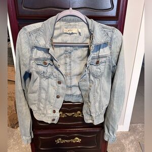 & Jacket Light Blue Denim Jacket Women’s Size 4